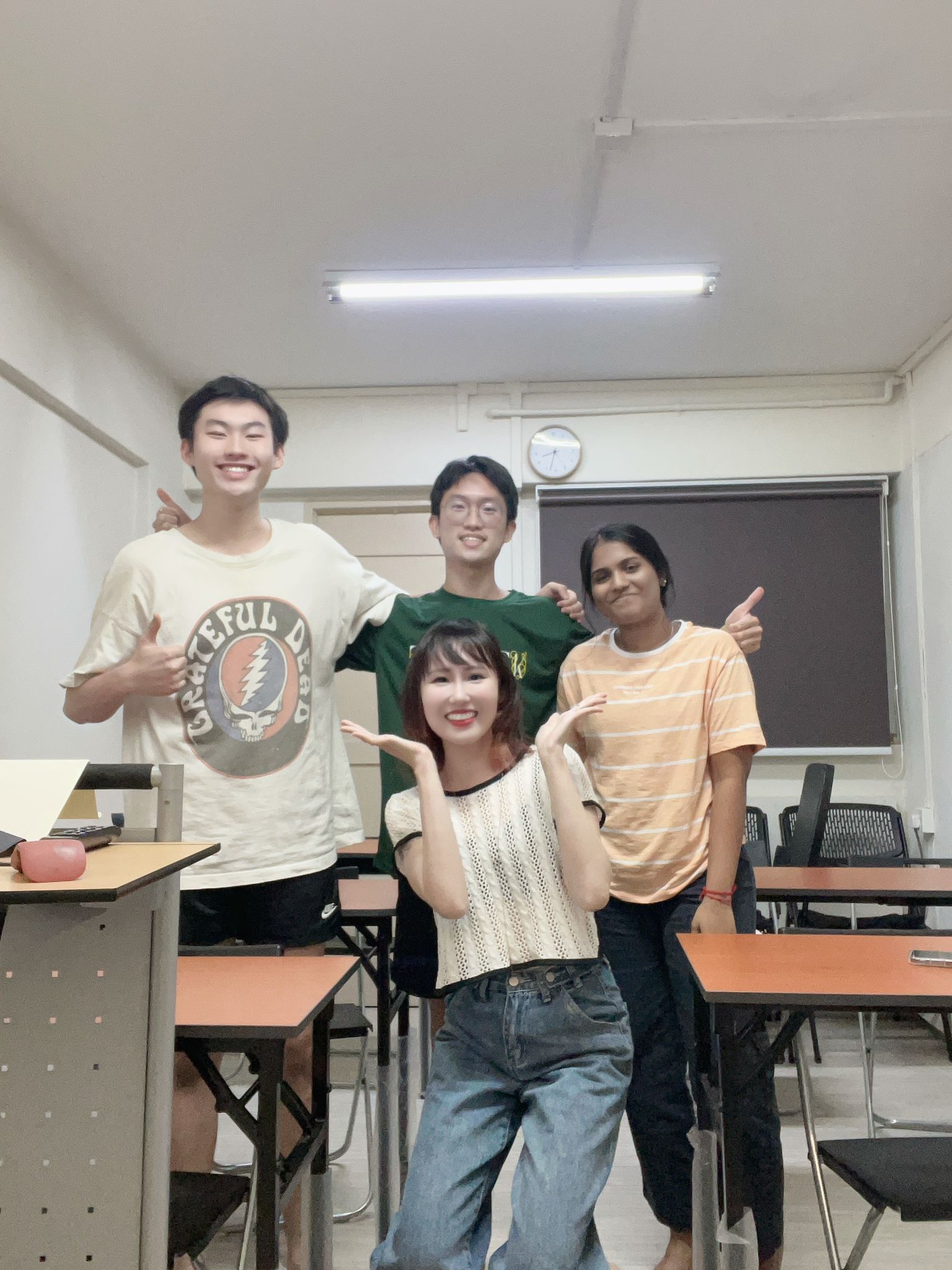 teacher eunice with her students - blue herring academy