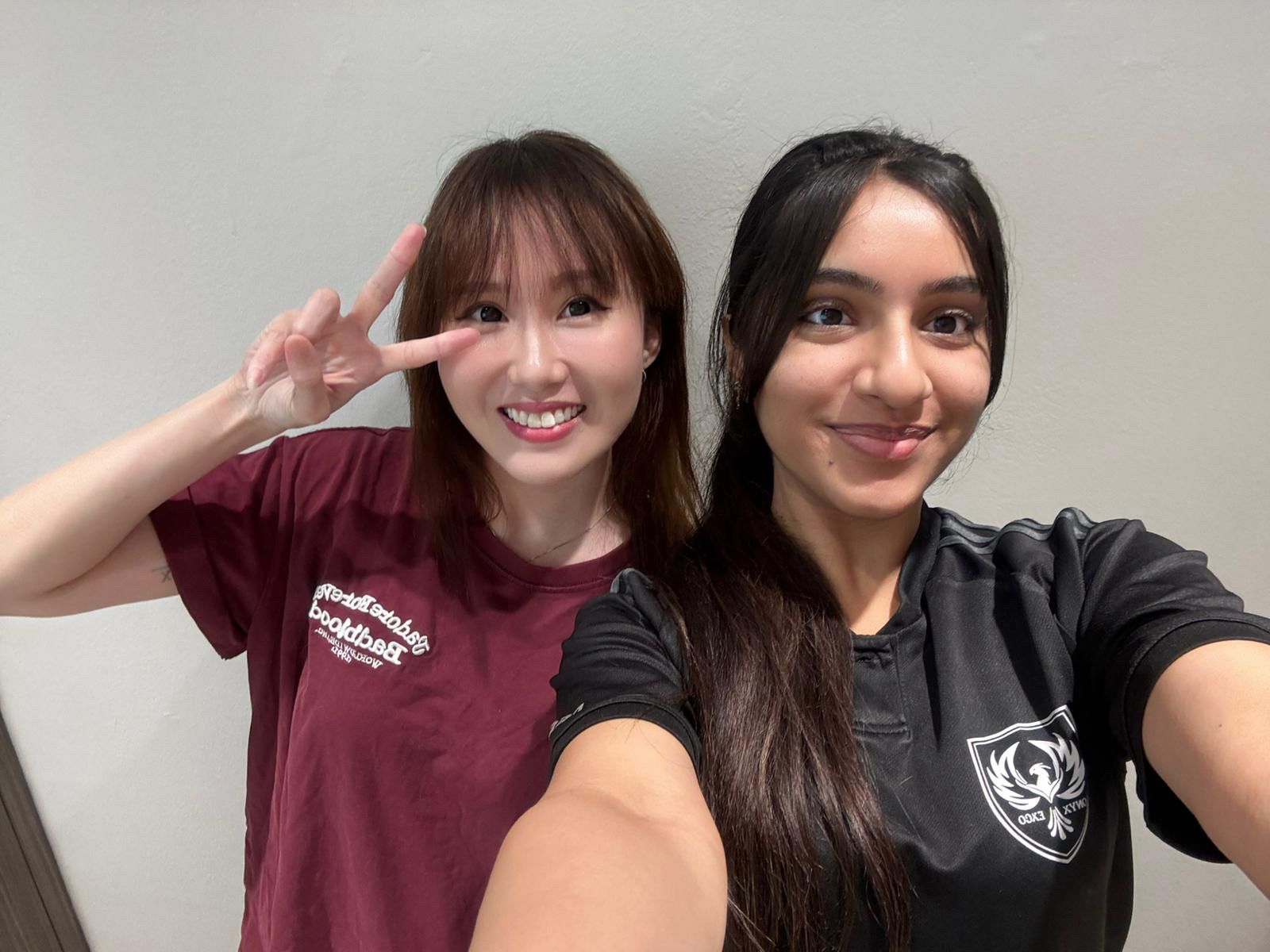 ms eunice with her junior college student