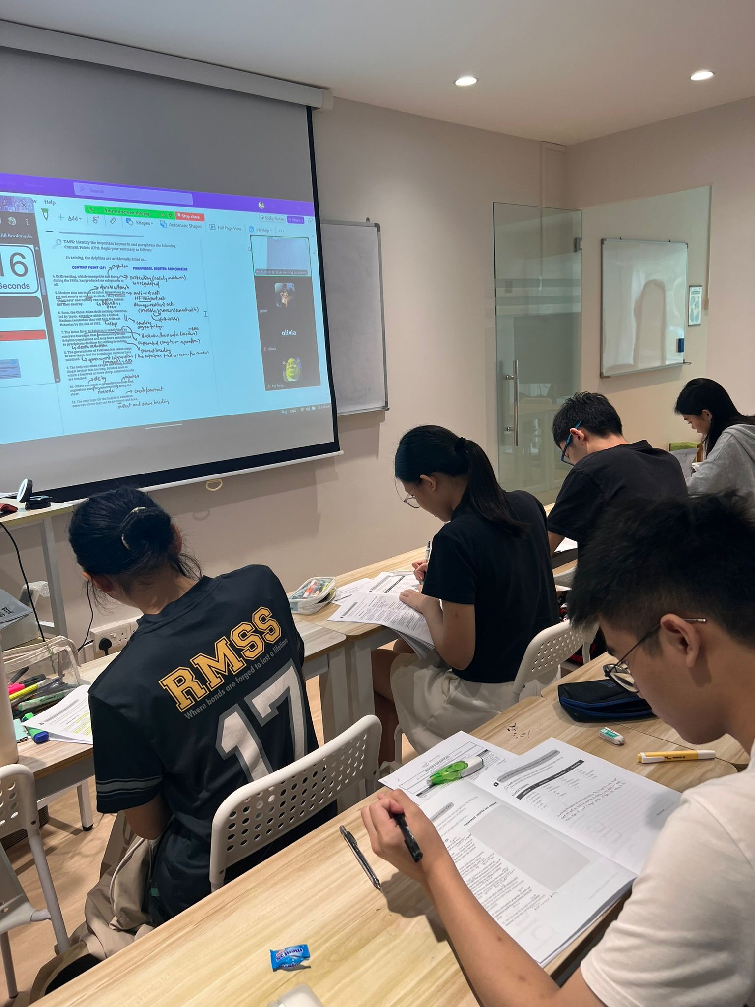 student studying at kovan centre